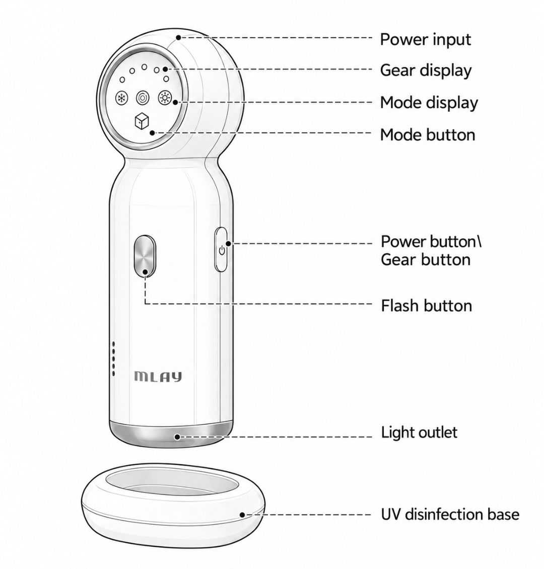 Mlay T10 Hair removal - Rose Gold
