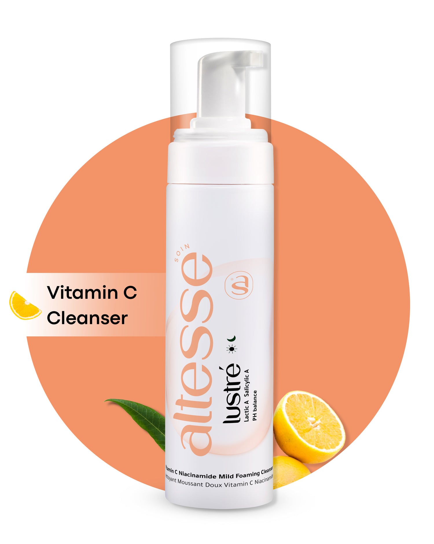 Altesse Soin Lustre Vitamin C Niacinamide Mild Foaming Cleanser 180 ml